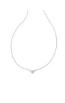 HENRY SHORT PENDANT NECKLACE SILVER WHITE CZ
