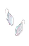EVELYN DROP EARRINGS SILVER ROCK CRYSTAL DICHROIC