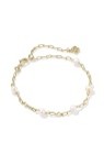 ASHTON DELICATE CHAIN BRACELET GOLD FRESHWATER CULTURED PEARL