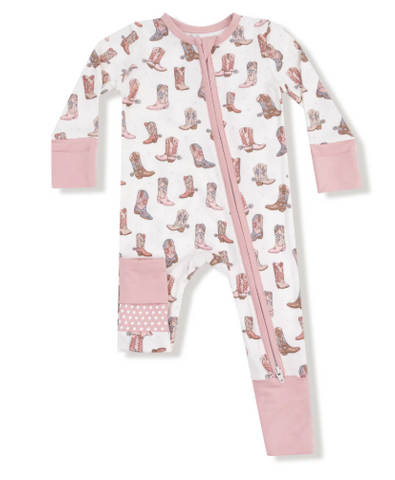 Future Cowgirl - 2 Way Zipper Romper 3-6M