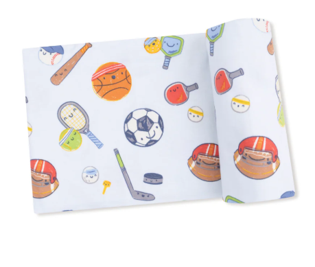 Sports Ball Friends - Swaddle Blanket 45x45
