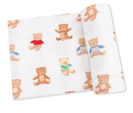 Teddy Bear Collection - Swaddle Blanket 45x45
