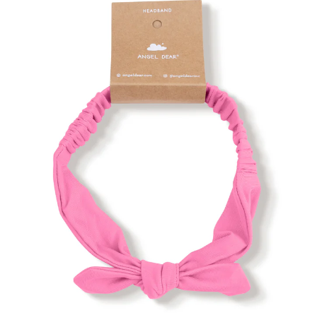 Basic-Pink Power-Knot Headband 0-12M