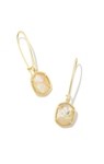 DAPHNE WIRE DROP EARRINGS GLD IRIDESCENT