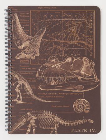 Dinosaur Bones Spiral Notebook