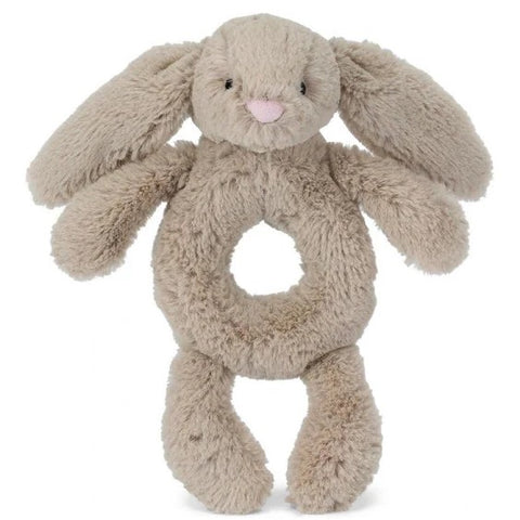 Bashful Beige Bunny Ring Rattler