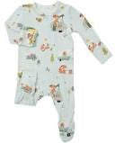 Angel Dear Camping Fox Zipper Footie