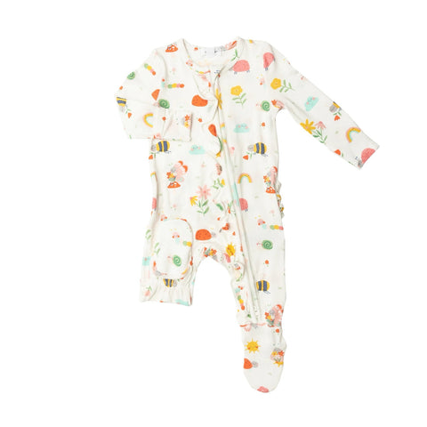 Angel Dear Garden Creatures Zipper Footie