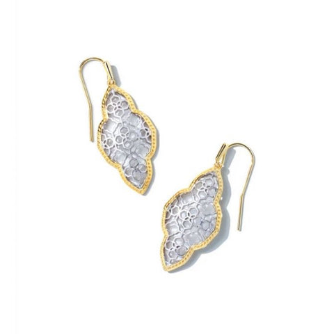 Abbie Drop Earrings in Mix Metal