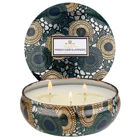 French Cade Lavender 3 Wick Tin Candle