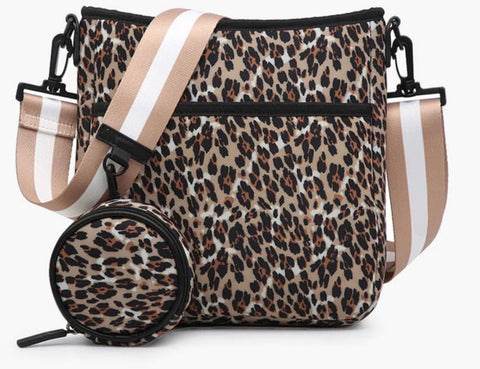 Cheetah Dru Crossbody By Jen & Co