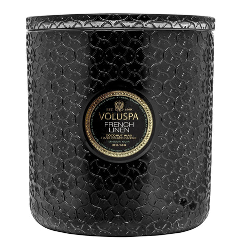 French Linen 5 Wick Hearth Candle