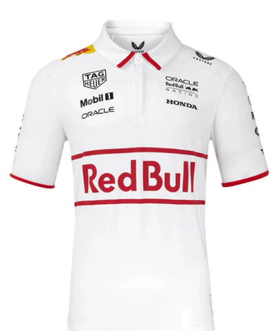 RBR Red Bull Racing F1 2025 Special Edition Japan GP Polo Shirt - White