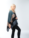 Color Block Bordeaux Cardi Wrap