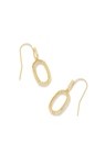 LEE RIDGE OPEN FRAME EARRINGS GOLD