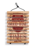 Good Friends Good Wine - Expandable Trivet