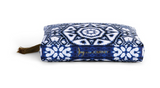 Indigo Pattern Zip Pouch