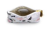 Floral Pattern Zip Pouch