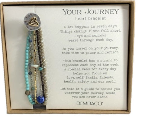 Turquoise Beaded YOUR JOURNEY Bracelet