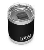 YETI Black 10 oz Rambler Lowball with Magslider Lid