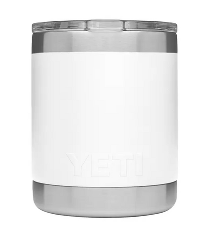 YETI White 10 oz Rambler Lowball with Magslider Lid