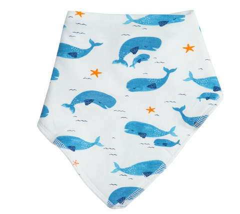 Whale Pod Bandana Bib