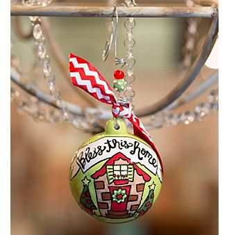 Glory Haus Bless this Home Ceramic Ornament