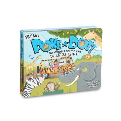 Poke A Dot: Wheels on the Bus Wild Safari Board Book