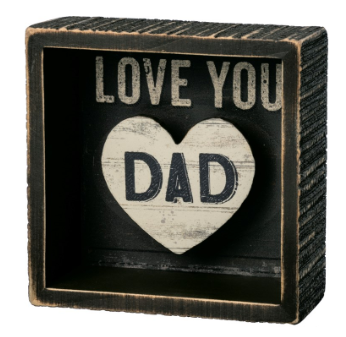 Love You Dad - Reverse Block Sign