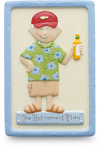 The Retirement Plan 5' Block sign/plaque