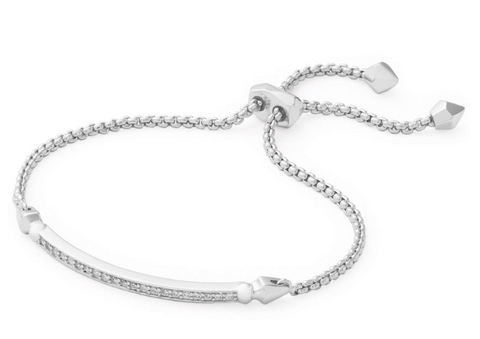 Kendra Scott Ott Adjustable Chain Bracelet in Silver