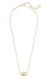 Kendra Scott Elisa Gold Pendant Necklace in Dichroic Glass