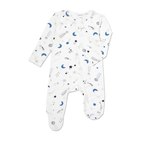 Moon & Stars Zipper Footie 3-6 Month