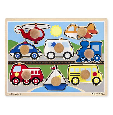 Vehicles Jumbo Knob Puzzle - 8 pieces