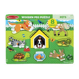 Pets Peg Puzzle - 8 Pieces