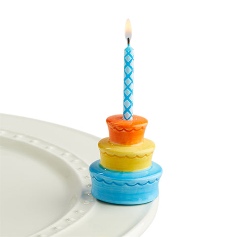 Nora Fleming Best Birthday Ever! Candle Holder Mini