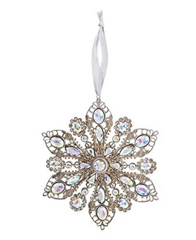 Opal Filigree Holiday Ornament