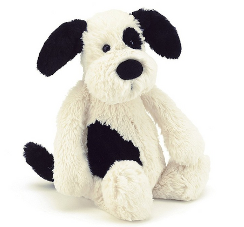 Bashful Puppy Black/Cream Medium