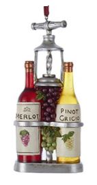 Wine Merlot with Pinot Grigio Ornament