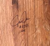 Jancason Hand Carved Smooth Wooden Cross with Turquoise #4255