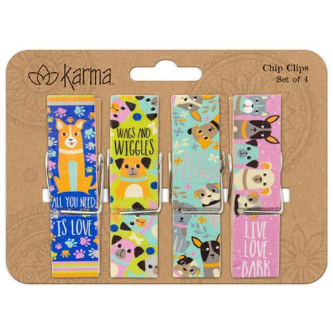 Dog Chip Clips - Set of 4