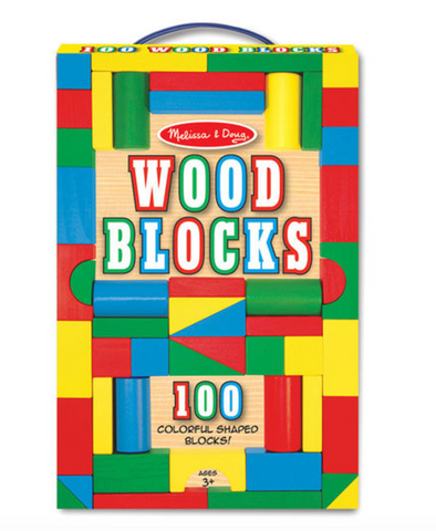 100 Piece Wood Blocks Set
