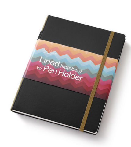 Large Lined Black Notebook