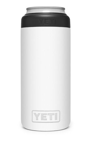 YETI White Rambler 12 oz Colster Slim Can Insulator