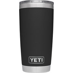YETI Black Rambler 20 oz. Tumbler
