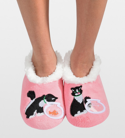 Women's Splitz Design Snoozies! - Cat and Fish Bowl