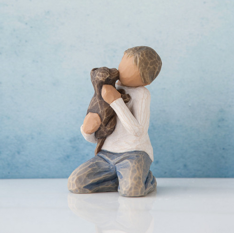 Kindness (boy, darker skin tone and hair color) - Willow Tree