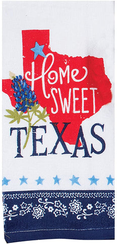 Home Sweet Texas Cotton Dish Terry Towel 16x26 from Kay Dee Designs