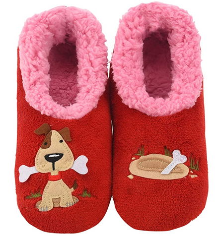 Women's Splitz Design Snoozies! - Dog with Bone