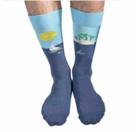 Men's Snoozies! Simply Pairables Splitz Socks Paradise